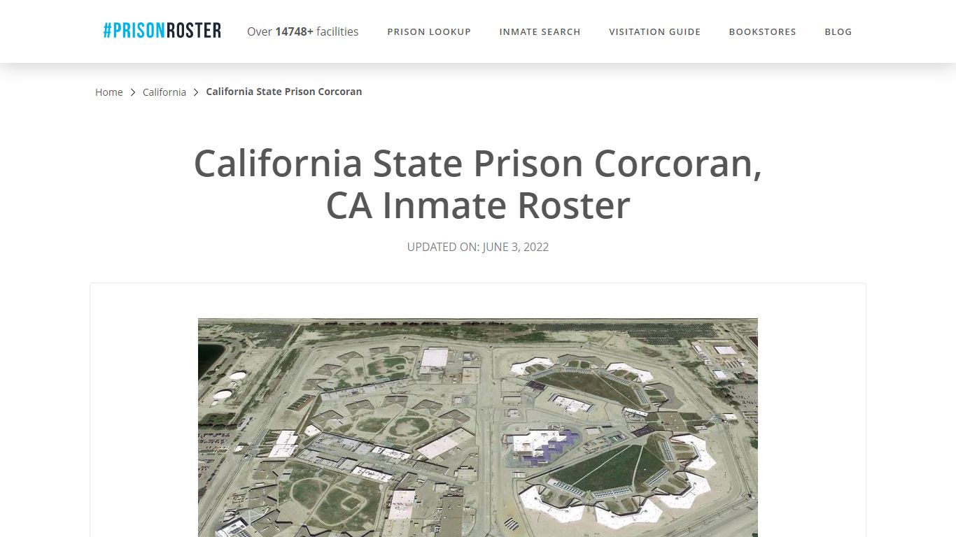 California State Prison Corcoran, CA Inmate Roster